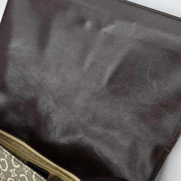 Celine Toile Carriage Leather Shoulder Bag - Picture 14 of 17